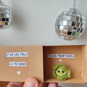Boite Allumette Surprise " Tu es trop chou"/ carte allumette / cadeau d'amitié