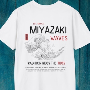 Surf T-shirt Surf T-shirt Surf T-shirt Japanse Golf Ontwerp Zomer Surf T-shirt Surfer Cadeau T-shirt Surf T-shirt Ontwerp
