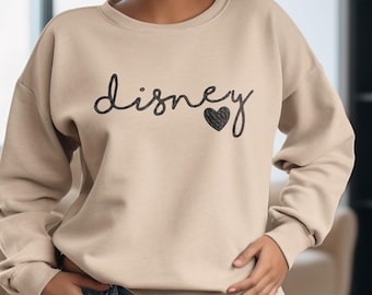 Embroidery Disney Sweatshirt, Disney Magical Sweatshirt, Mickey Sweatshirt,Disneyworld Sweatshirt, Disneyland Sweatshirt, Mickey Sweatshirt