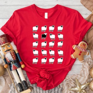 Black Sheep T-Shirt, Christmas Family Shirts, Princess Diana Black Sheep Shirt, Cute Sheep Shirt, Cool Winter Gift, Family Holiday 2025 Gift