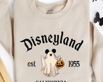 Disneyland Halloween Sweatshirt,Halloween Costume for Disneyworld Vacation,Mickey Halloween Kids Sweater,Mickey Ghost Shirt,Disney Ghost Tee