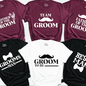 Groom Squad Shirts, Custom Groom T-Shirts, Wedding Party Tees, Groom To Be Shirts, Bachelor Party, Funny Groom Team Shirt, Groom Gift