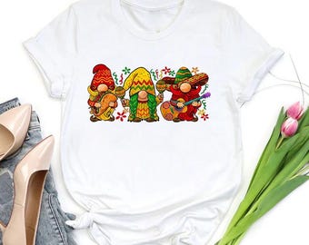 Mexican Gnomes Shirt, Cinco De Mayo Fiesta Shirt, Mexican Fiesta Shirt, Down To Fiesta, Funny Gnomes Shirt, Cinco De Mayo Gift,Mexican Shirt