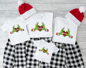 Grinch Family Shirts, Christmas Grinch Shirts, Grinch Hands Family Shirts, Christmas Matching Shirt, Christmas PJ, Matching Family Christmas