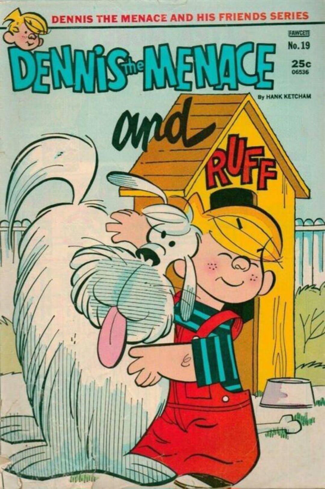 Dennis Ruff Back Rider Dennis the Menace and Ruff Comics Poster | Retro Comic Book Poster ...