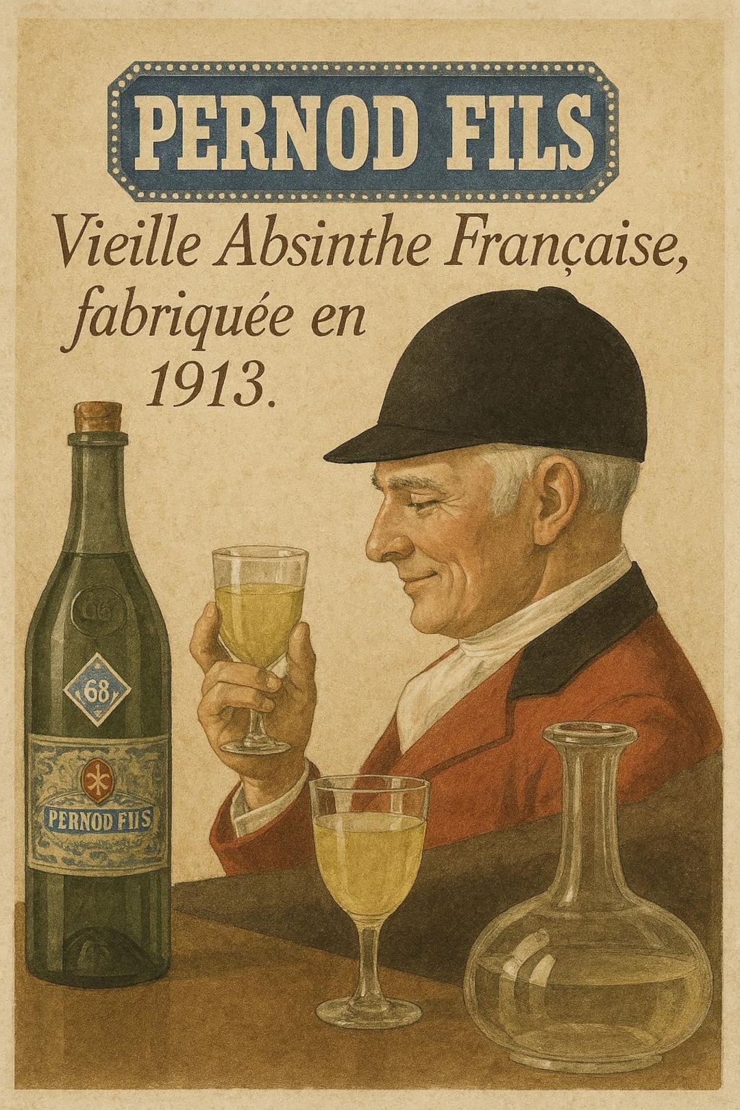 Classic Absinthe Pernod Fils Ad Poster | Vintage Liquor Poster | Old ...