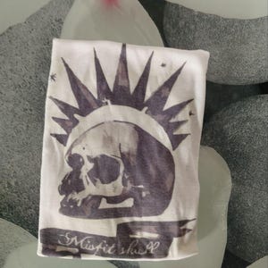 Misfits Skull Chloe Price White Sleeveless Shirt