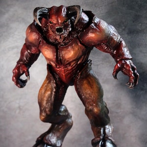 Figurine Baron of Hell (Doom) - sculpture faite main personnalisée du jeu d'horreur (sur commande)