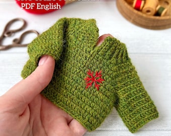 Sweater Crochet pattern. Toy clothes. PDF. English.