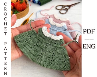 Crochet dress pattern. Toy clothes pattern. PDF. English.