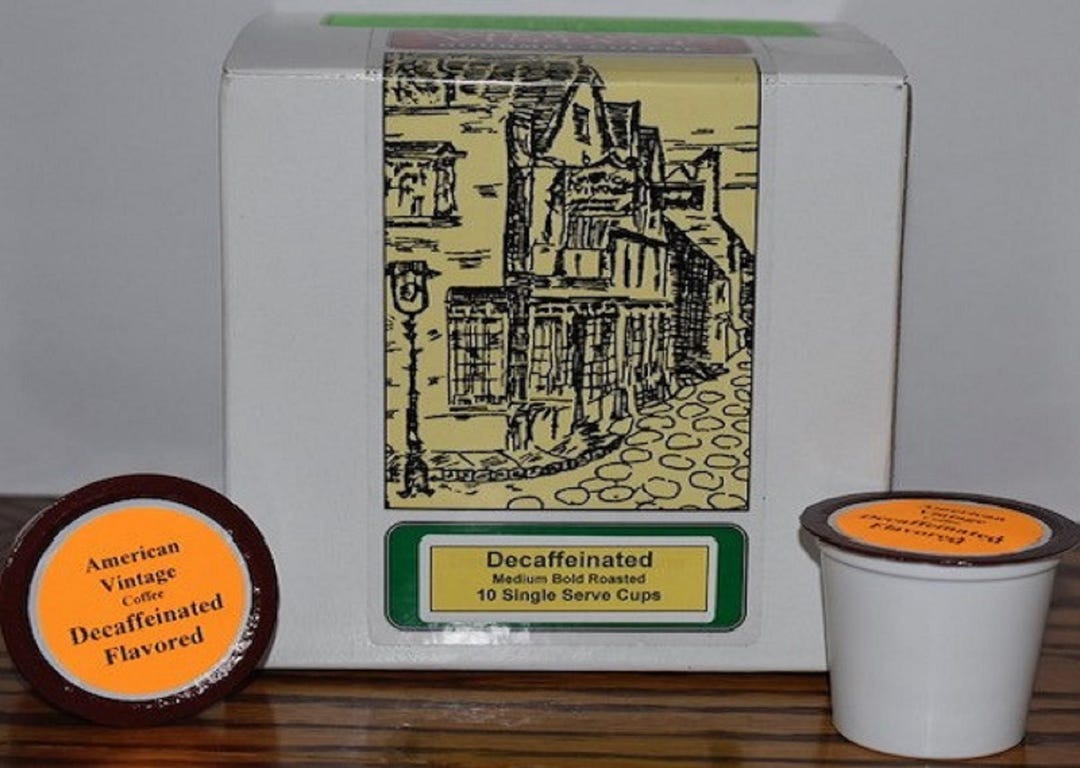 Decaffeinated Dark Chocolate Cherry 10 Flavored Coffee Single Serve ...