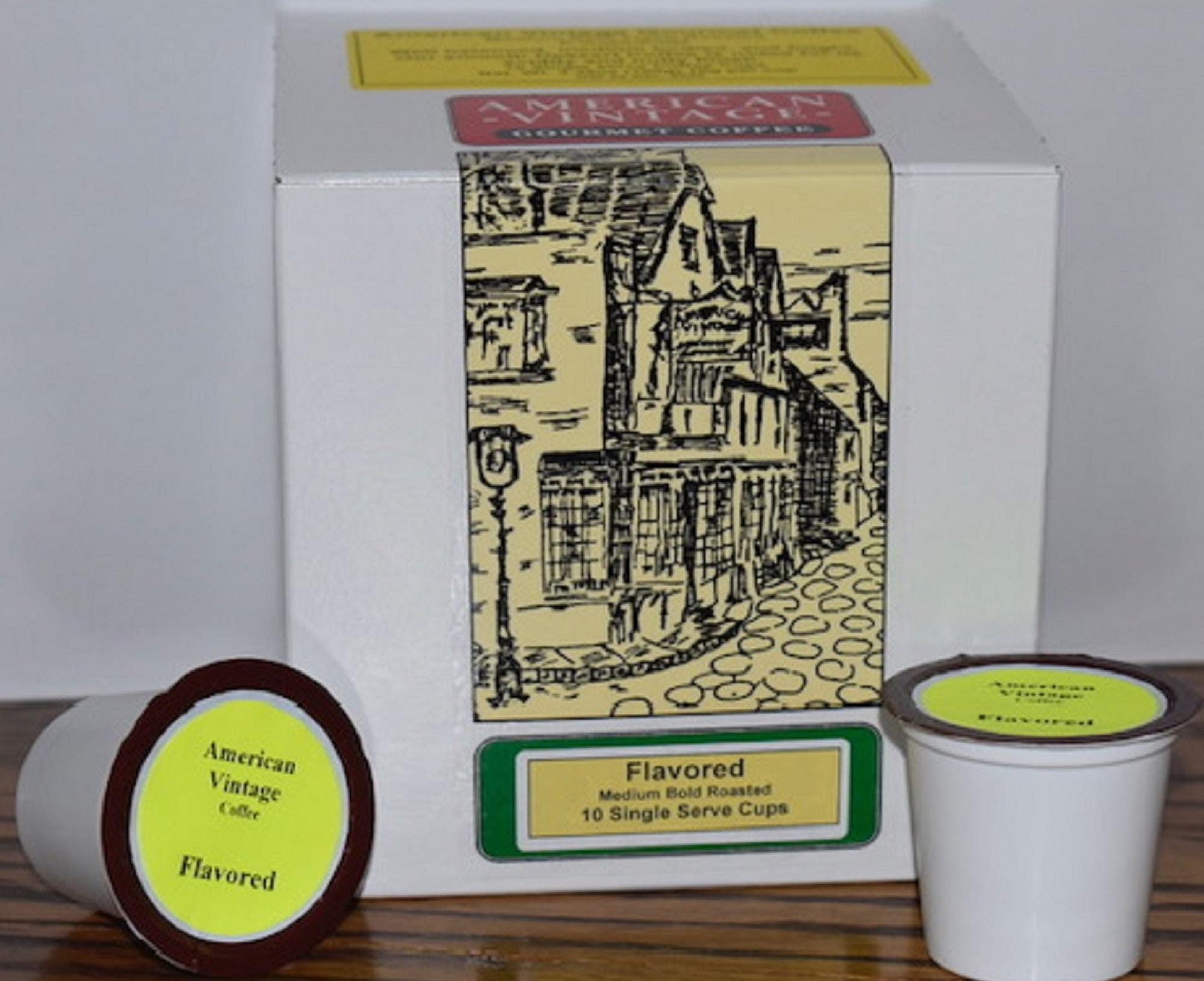 Dark Chocolate Mudslide Dessert Coffee – 10 Medium Bold K-Cups – American Vintage, Fresh Roasted