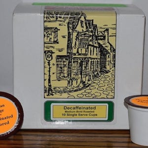 Decaffeinated Dark Chocolate Macadamia Nut 10 Flavored Coffee Single Serve Pods