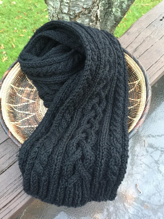 cable knit scarf