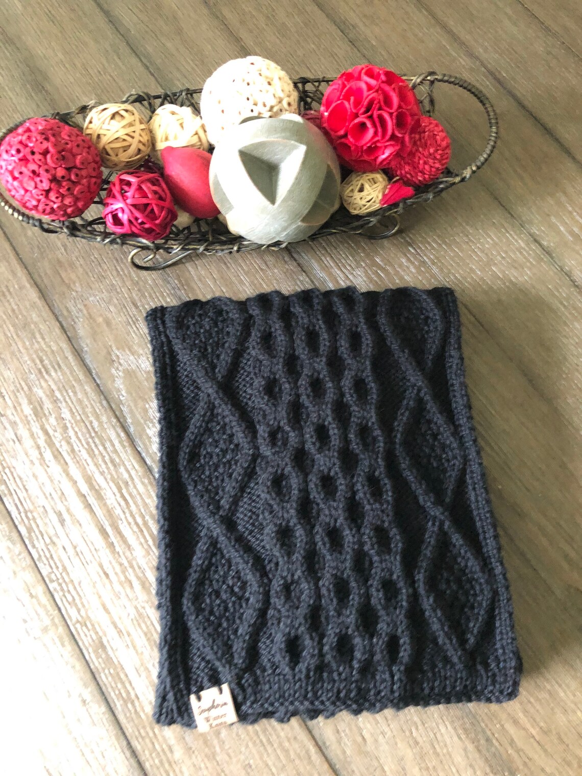 Irish Cable Knit Scarf Men's Black Cable Knit Etsy UK