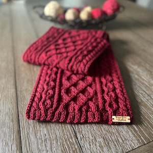 John Smedley Ribbed Red Merino Wool Scarf - Etsy