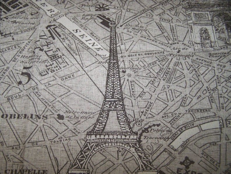 Parisienne designer multipurpose on cotton duck fabric