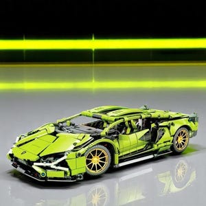3Dパズル、スポーツカー組み立てブロックモデル、DIYクラフトキット、大人へのギフトに最適、テクニック車両組み立てブロック、ミニチュアカー、男性向け装飾ギフト