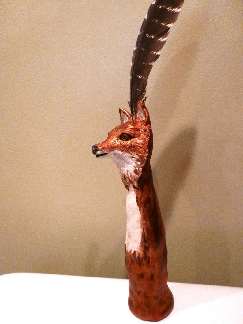 Fox animal totem shaman wand Etsy