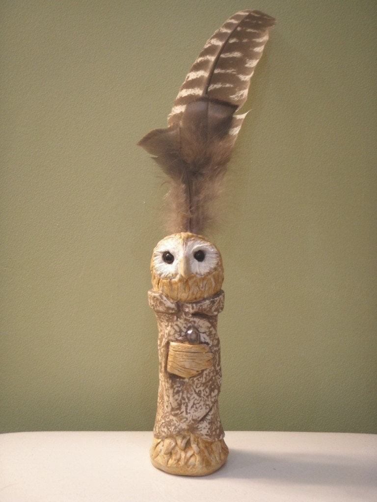 Shaman Owl Animal Totem Wand SALE Free mini wand with purchase