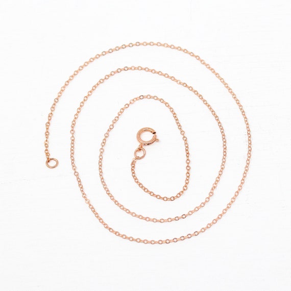 16 inch 14k sale rose gold chain