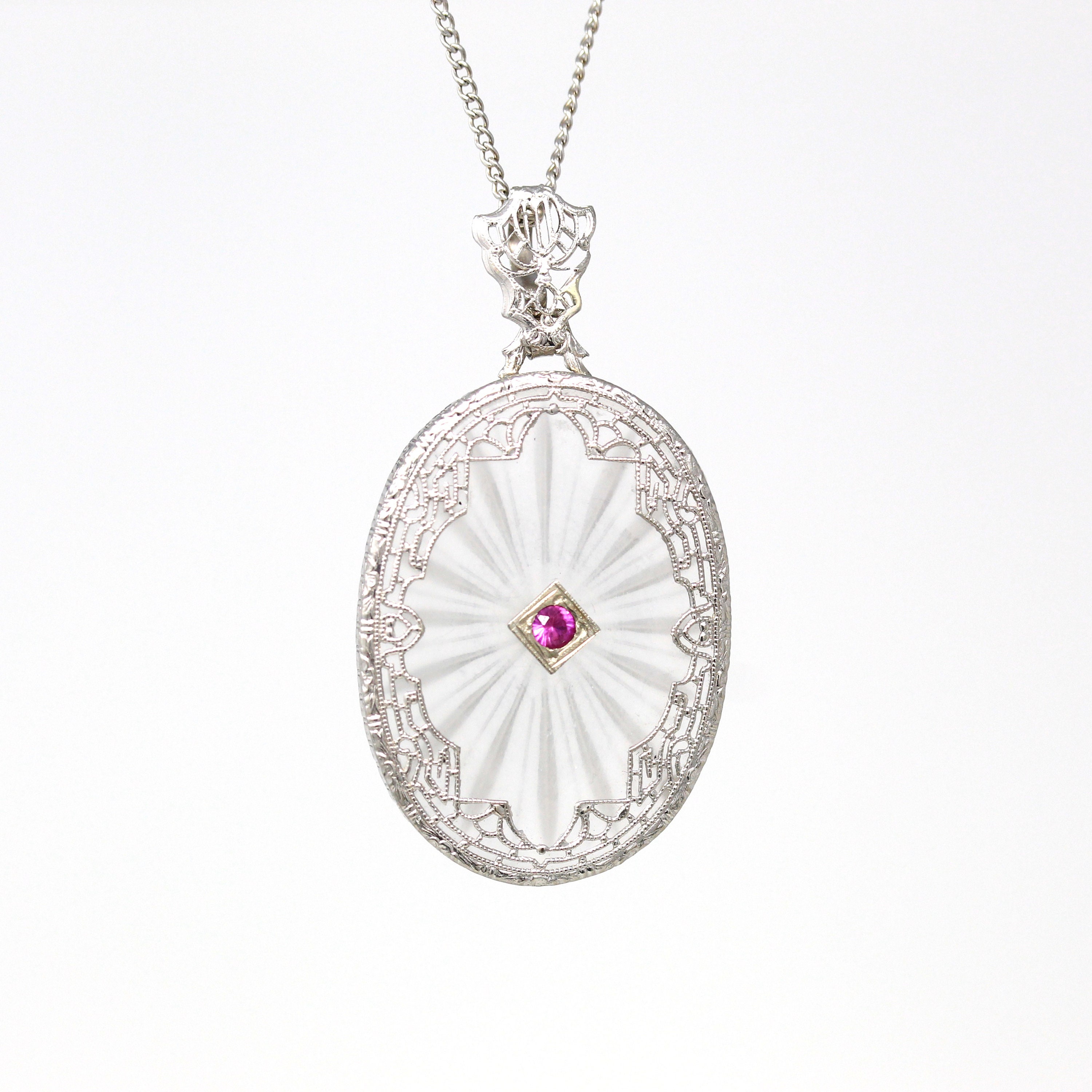 Sale Rock Crystal Quartz Necklace Art 