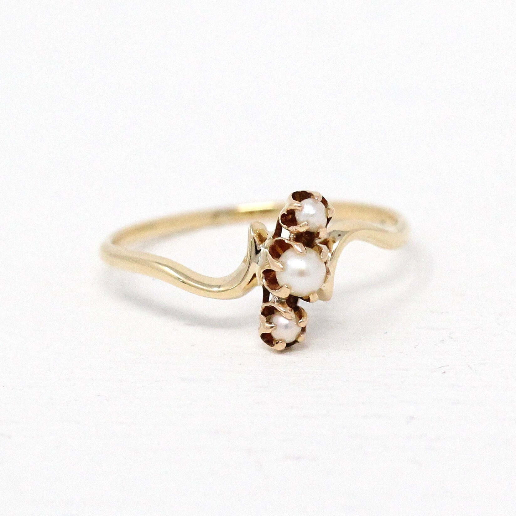 Lii Perlas Hechas A Mano O Anillo De Piedra Anillo De Oro De Lii Perlas Hechas A Mano O Anillo De Piedra Anillo De Oro De