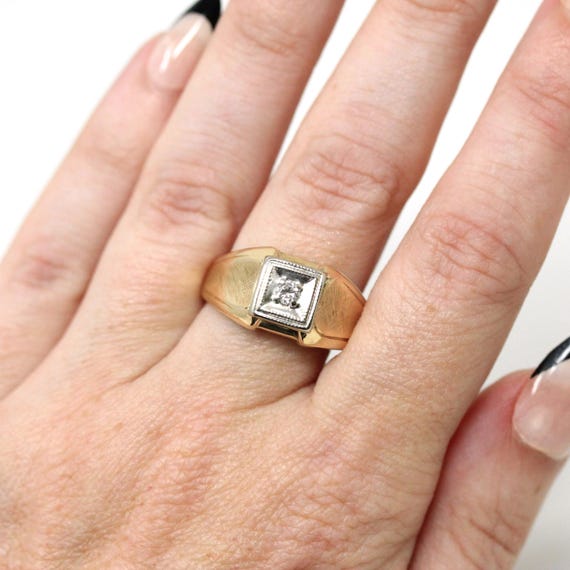 Alliance Vintage pour un mariage rétro - Noir Carat