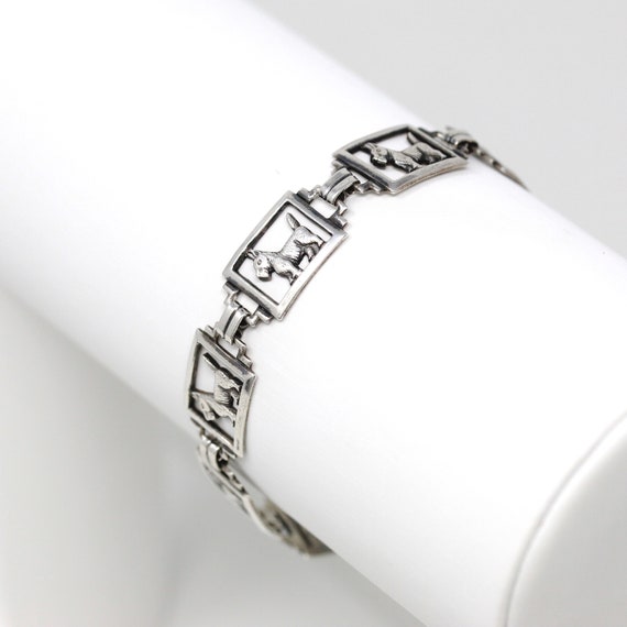 Sale - Scottish Terrier Bracelet - Retro Sterling… - image 8