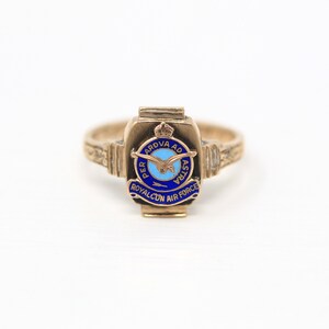 WW2 Canadian RCAF Sterling Silver Ring - Military Antiques