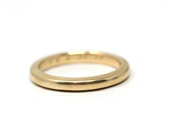 ヴィンテージ 結婚指輪 - ミッドセンチュリー時代 14K イエロー