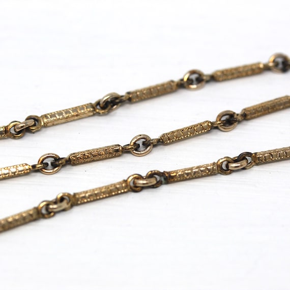 Pocket Watch Chain Edwardian 12k Gold Filled Swivel… Gem