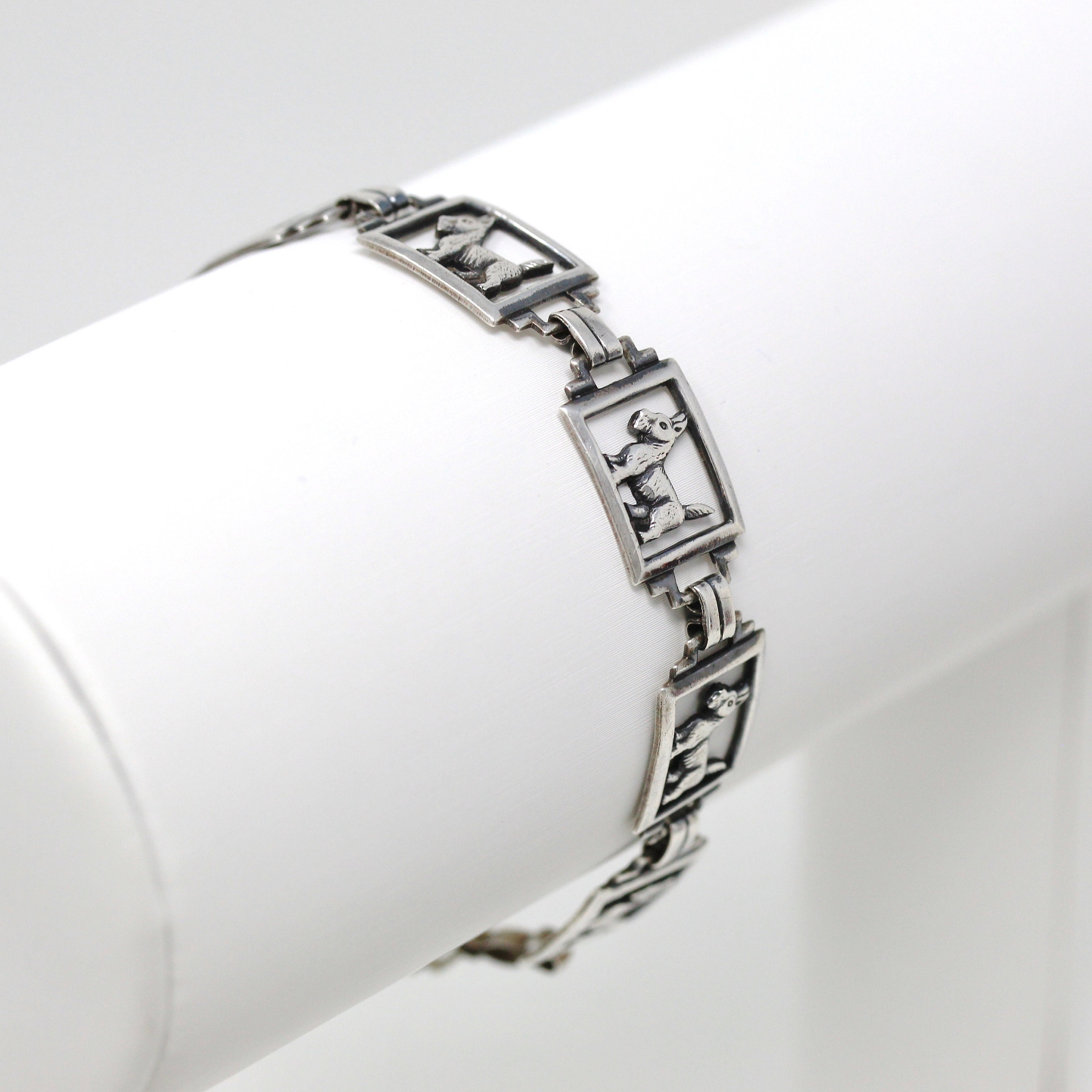 休日限定 Terrier Scottish - Sale Bracelet Silver Sterling Retro - その他