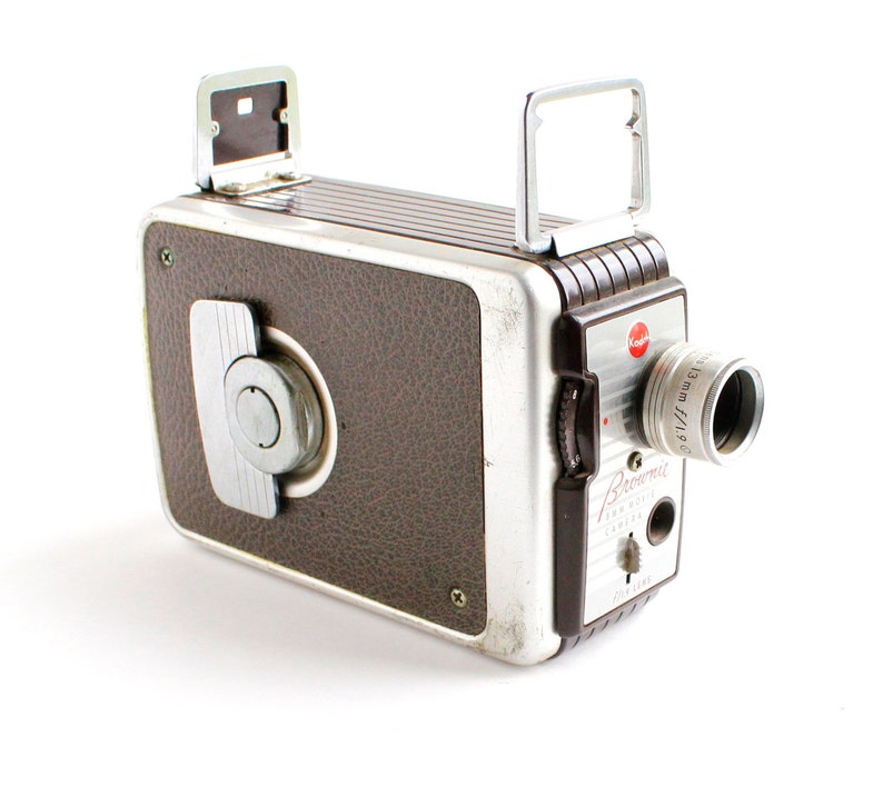 Vintage Kodak Brownie Movie Camera 1950s Brown 8MM Video Etsy