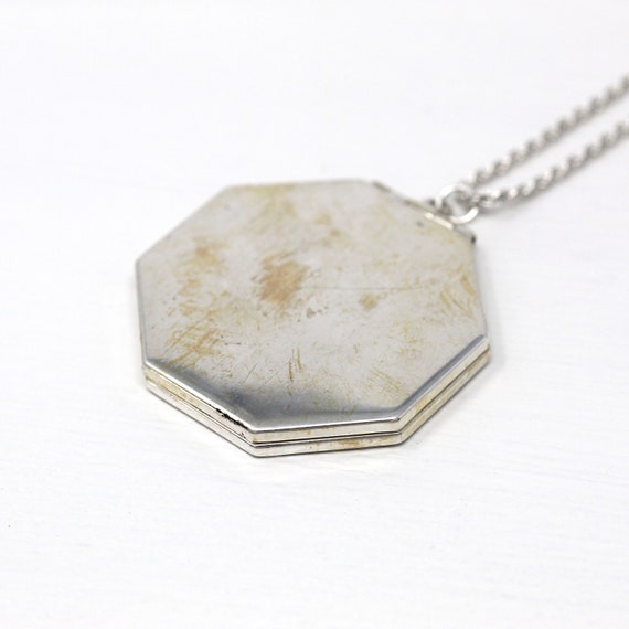 Sale - Art Deco Locket - Antique Sterling Silver … - image 8