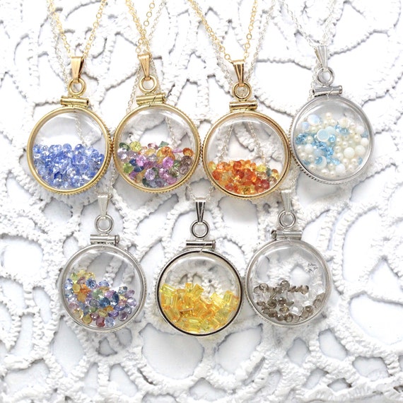Gemstone 2024 locket necklace