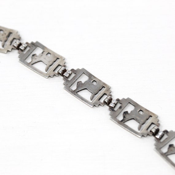 Sale - Scottish Terrier Bracelet - Retro Sterling… - image 9