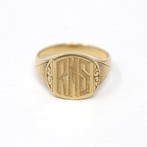 Mens signet ring shop for sale