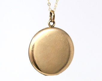 Antique Blank Locket Edwardian Gold 