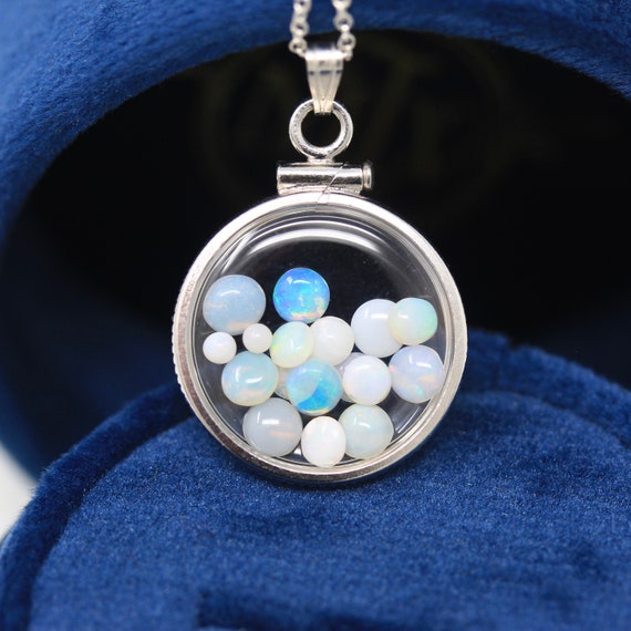 Opal birthstone charm deals