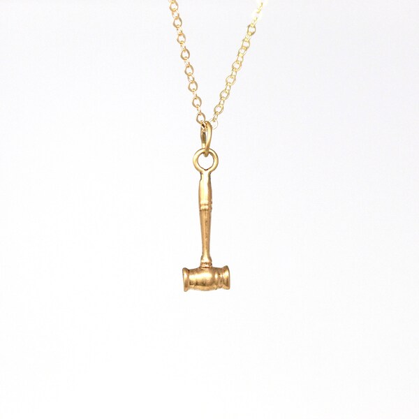 Gavel Necklace Etsy
