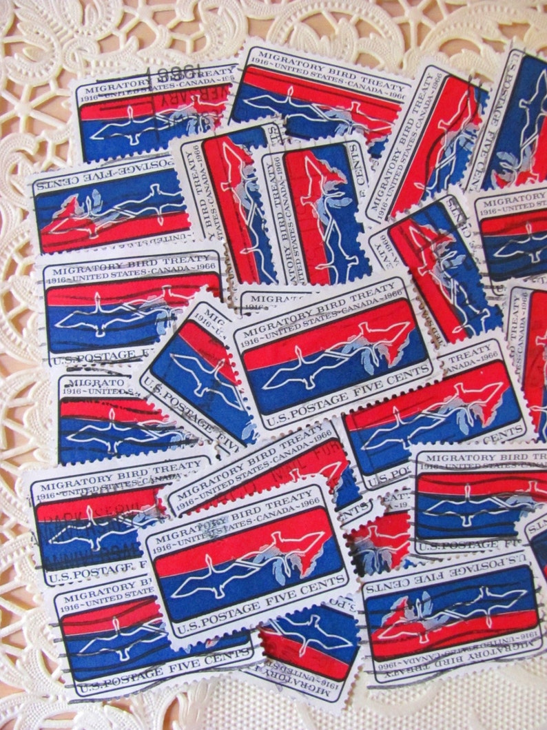 Long Distance Relationship 30 Vintage US Postage Stamps - Etsy