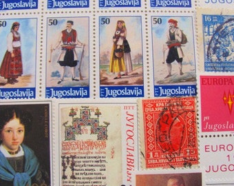 Liebe auf dem Balkan 50 Vintage Jugoslawien Briefmarken Jugoslavia Kroatien Serbien Slowenien Slowenische Montenegro Ljubljana Hrvatska östlich