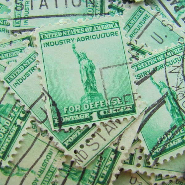 Nyc Vintage Stamps Etsy