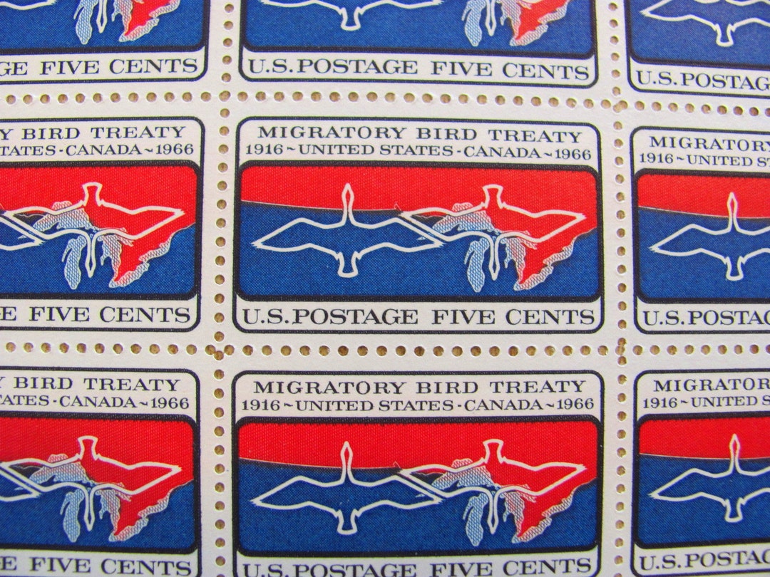Long Distance Relationship Full Sheet of 50 Vintage Unused US Postage