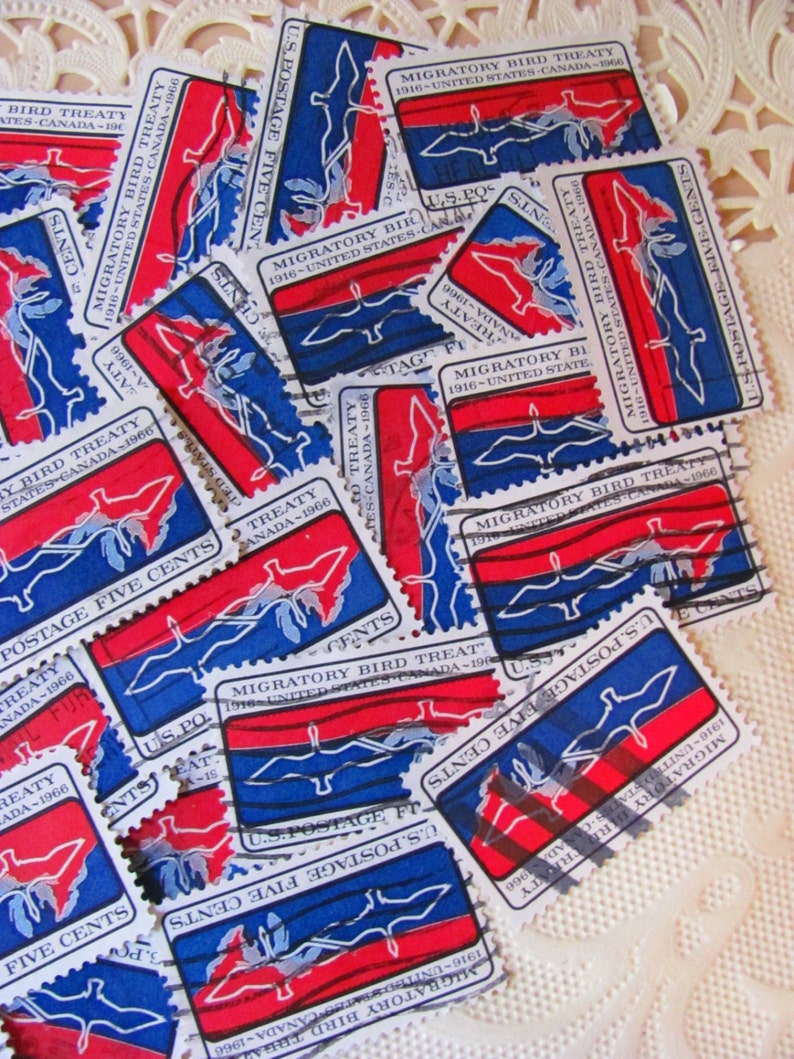 Long Distance Relationship 30 Vintage US Postage Stamps - Etsy