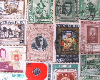 Inka Reich 50 Vintage Peruanische Briefmarken Republik Peru Südamerika Anden Lima Lateinische Liebe Machu Picchu Inka Weltweit Philatelie
