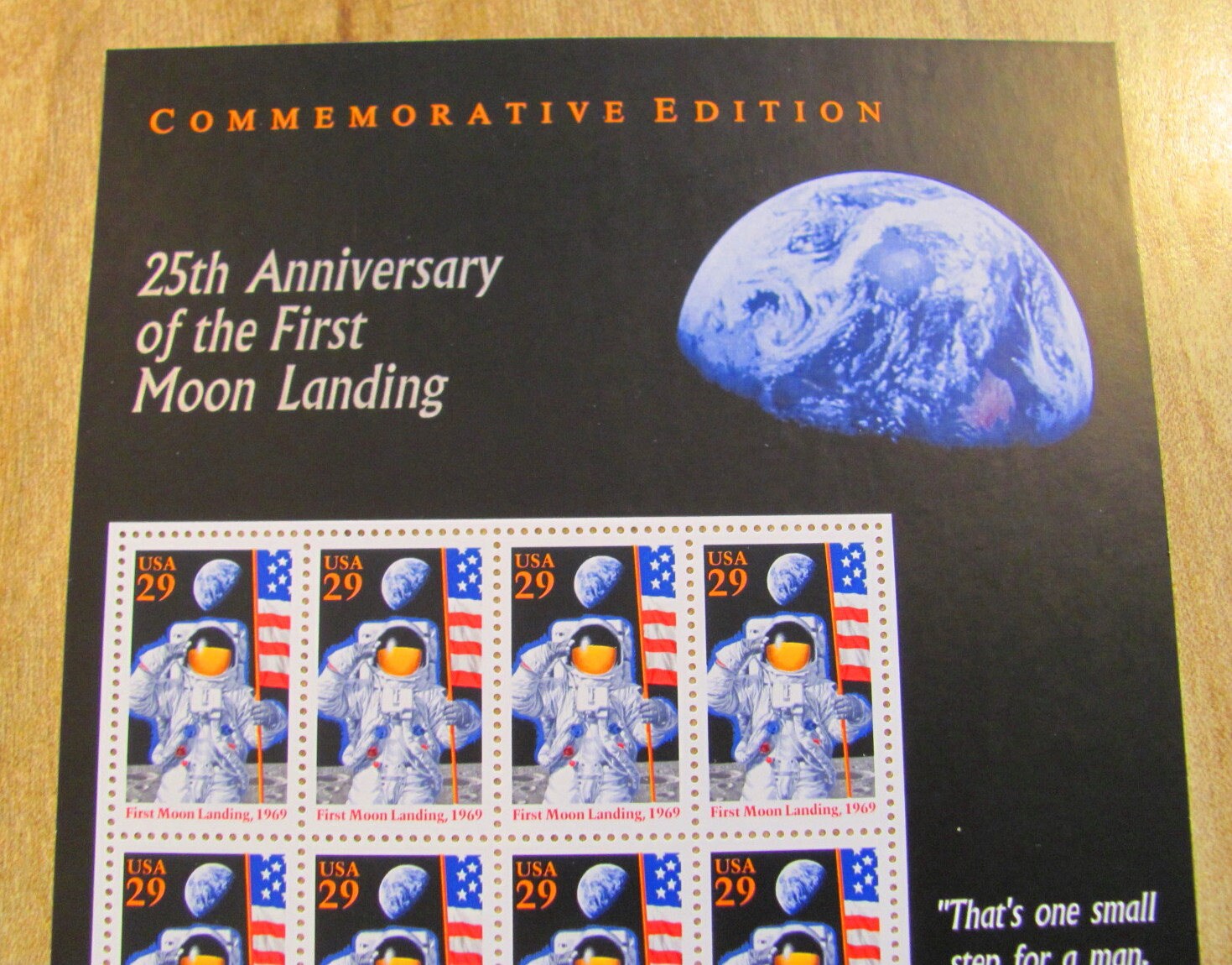 宇宙探査 12枚のヴィンテージ未使用米国郵便切手29セント 25周年