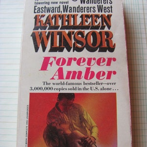 Forever Amber Kathleen Windsor Vintage Paperback Book Fiction Romance Novel Modern Classic Mistress of King Charles II Restoration England