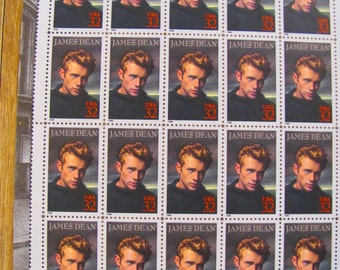 ジェームス・ディーン 未使用ヴィンテージ米国郵便切手 20 枚セット 32